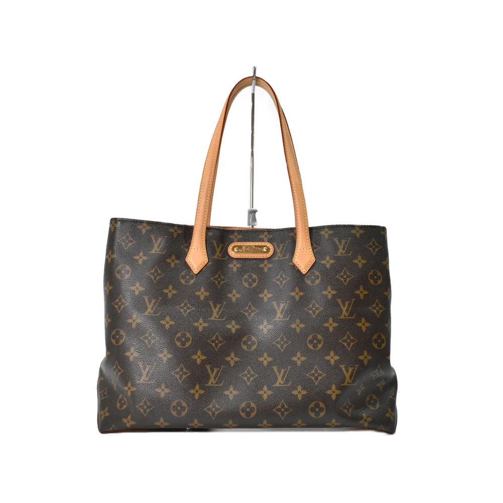 LOUIS VUITTON Wilshire Shoulder Bag Tote Monogram Canvas Brown LV